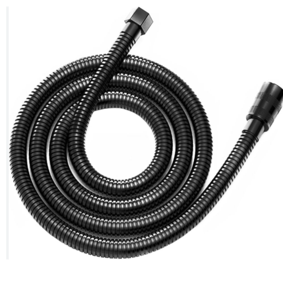 Mucit Home   Duş Başlığı Hortumu Siyah 140 Cm Paslanmaz Çelik Duş Ara Bağlantı Hortumu Banyo Aksesuar Fiskiye