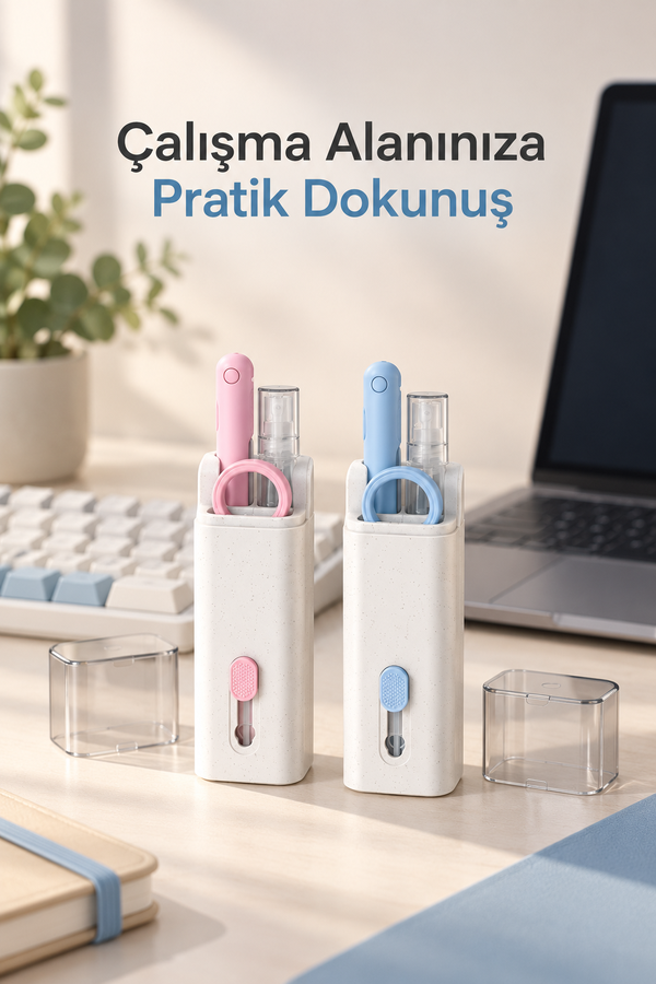 Mucit Home  Çok Fonksiyonlu 7in1  Kulaklık Klavye Ve Ekran Temizlik Kiti