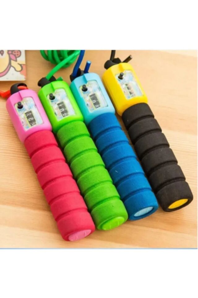 Mucit Home  Sayaçlı Atlama İpi Saplı Antrenman Aleti ipi Egzersiz Evde Spor