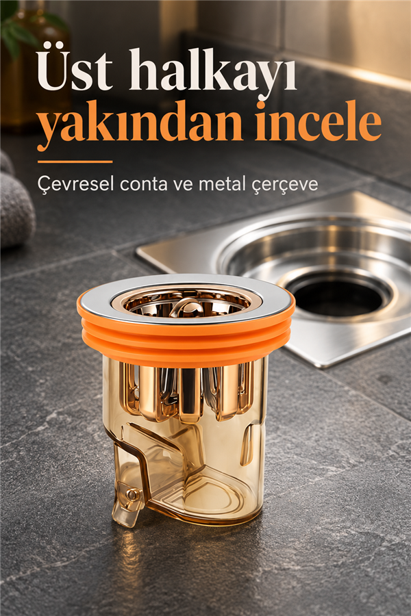 Mucit Home Anti Koku Önleyici,Gider Pis Koku Önceliyici,Böcek Önleyeci,Duş Yer Sifonu Geri Akış Önle