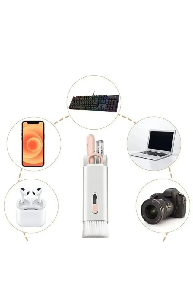 7 İn 1 Çok Fonksiyonlu Kit Ekran Bilgisayar Laptop Klavye, Telefon, Kulaklık Airpod Temizleyici Kiti