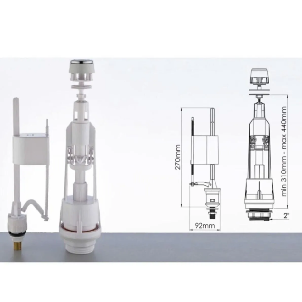 Mucit Home  Rezervuar Basmalı Iç Takım Klozet Sifon Iç Takımı