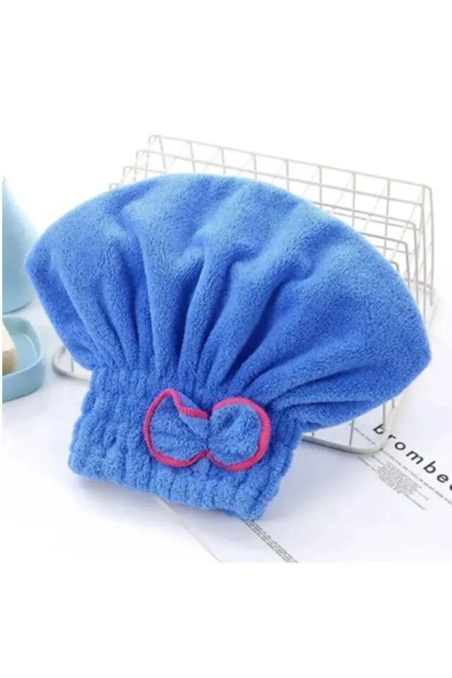 Mucit Home Saç Kurutma Havlusu 1 Adet Saç Kurutma Bonesi Kafa Havlusu Duş Islak Saç Bonesi