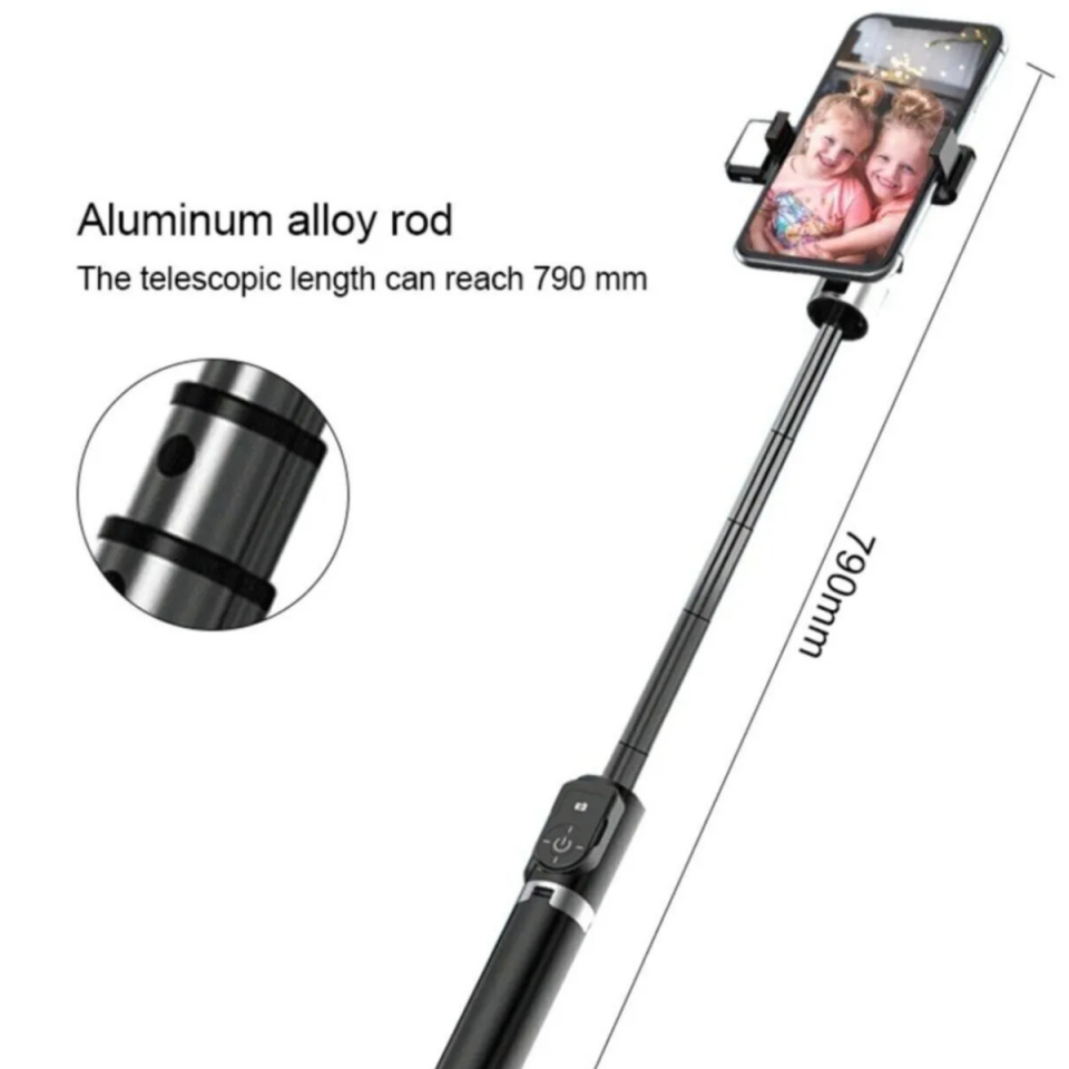 Mucit Home  Led Işıklı Selfie Çubuğu Bluetooth Kumandalı Kablosuz Tripot Selfie Monopod Selfie Stick