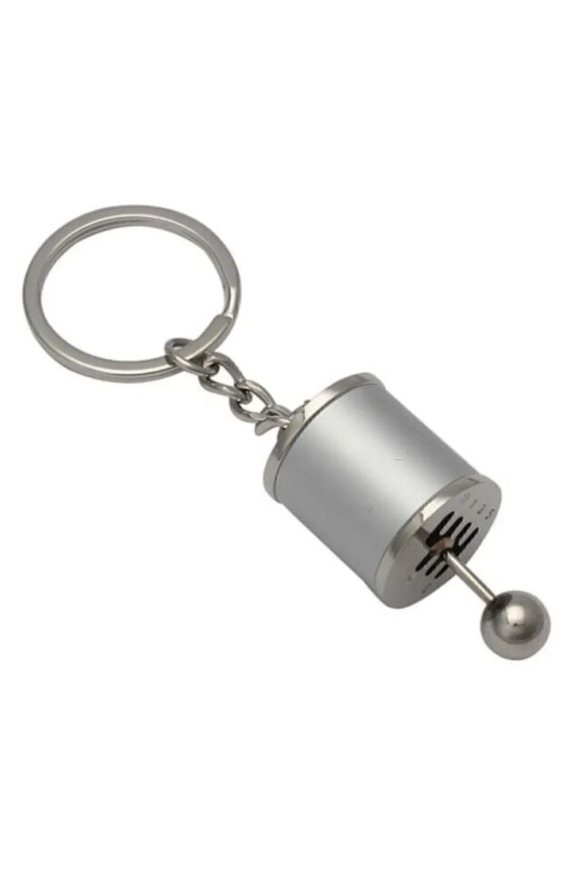Mucit Home  Renkli Hareketli Araba Manuel Vites Anahtarlık Altı Hız Dişli Shifter Topuzu Metal Anahtarlık