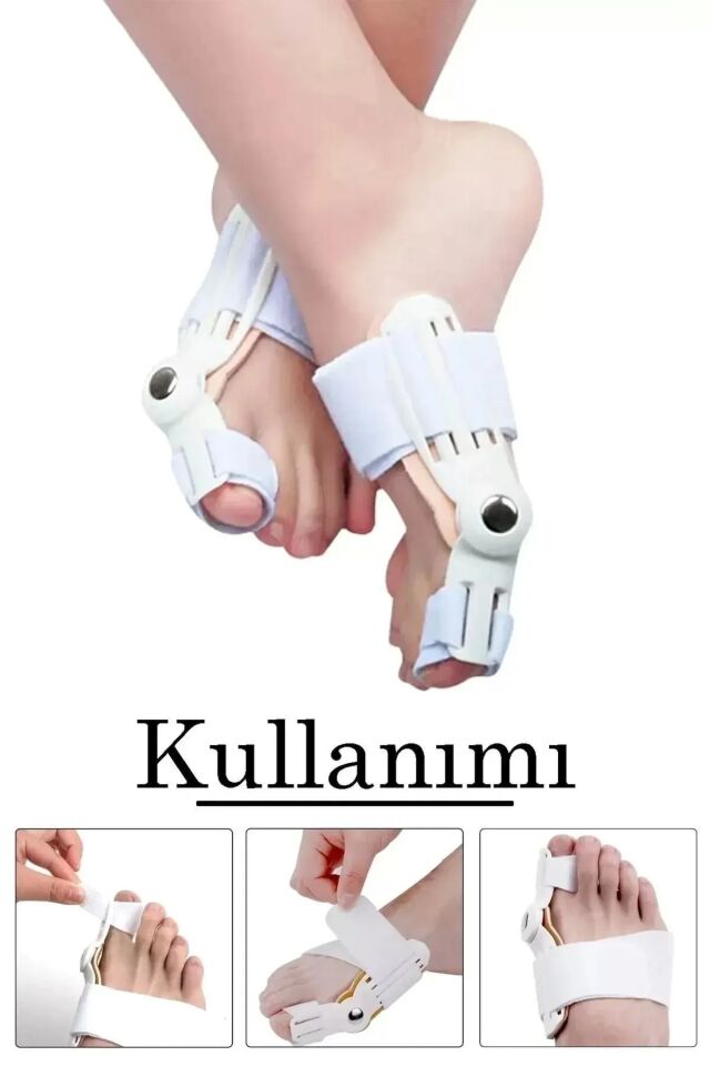 Mucit Home  Atel Ayak Parmak Başparmak Düzeltici Kemik Çıkığı Düzleştirici Taraklı Ayaklar Için Aparat 2'li