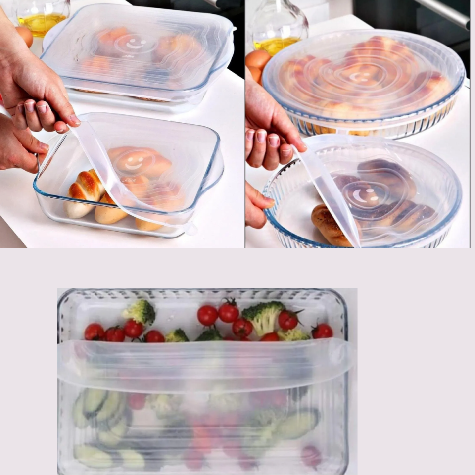 Mucit Home  Silikon Kare Borcam  Yuvarlak Borcam Dikdörtgen Borcam Silikon  Kapak 5 li