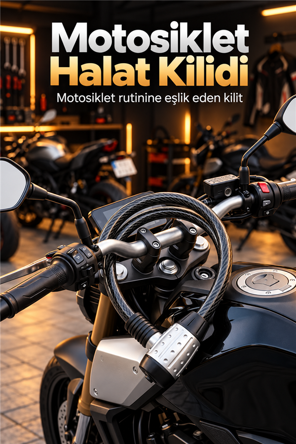 Mucit Home Kalınlık 25mm uzunluk 1.4 Metre Uyumlu Anahtar Motorsiklet Kilidi
