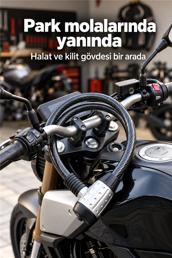 Mucit Home Kalınlık 25mm uzunluk 1.4 Metre Uyumlu Anahtar Motorsiklet Kilidi