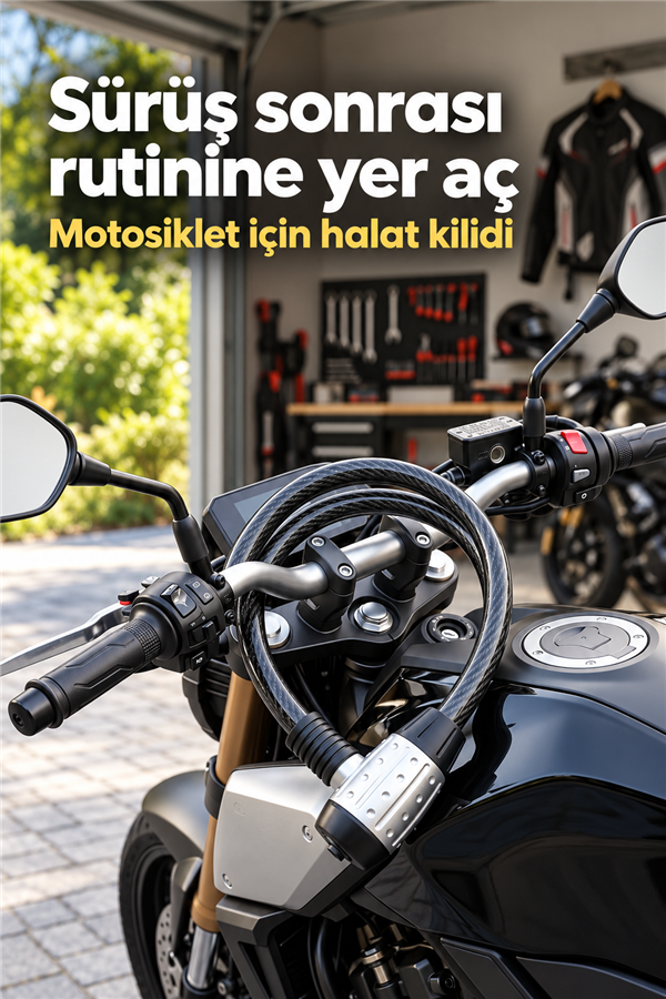 Mucit Home Kalınlık 25mm uzunluk 1.4 Metre Uyumlu Anahtar Motorsiklet Kilidi