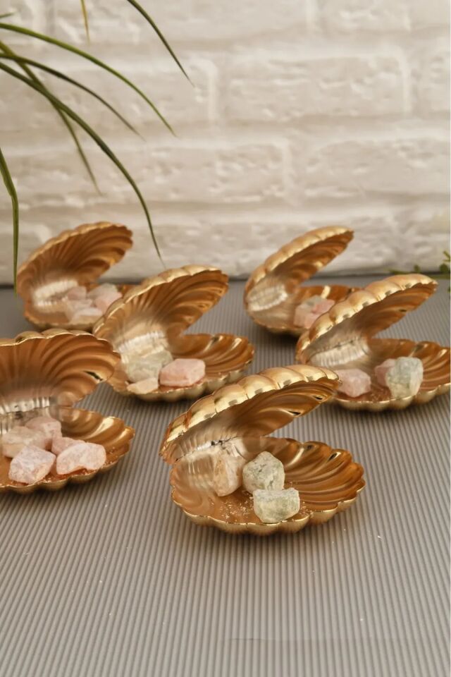 Mucit Home Brano 6 Lı Kahve Yanı Istiridye Lokumluk Gold