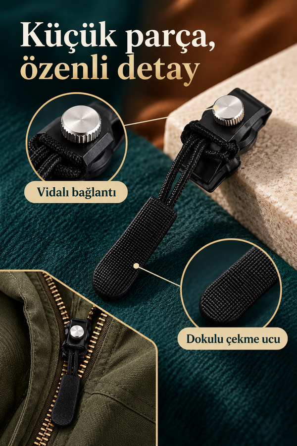 Mucit Home Dikiş Gerektirmeyen Pratik Fermuar Tamir Kiti