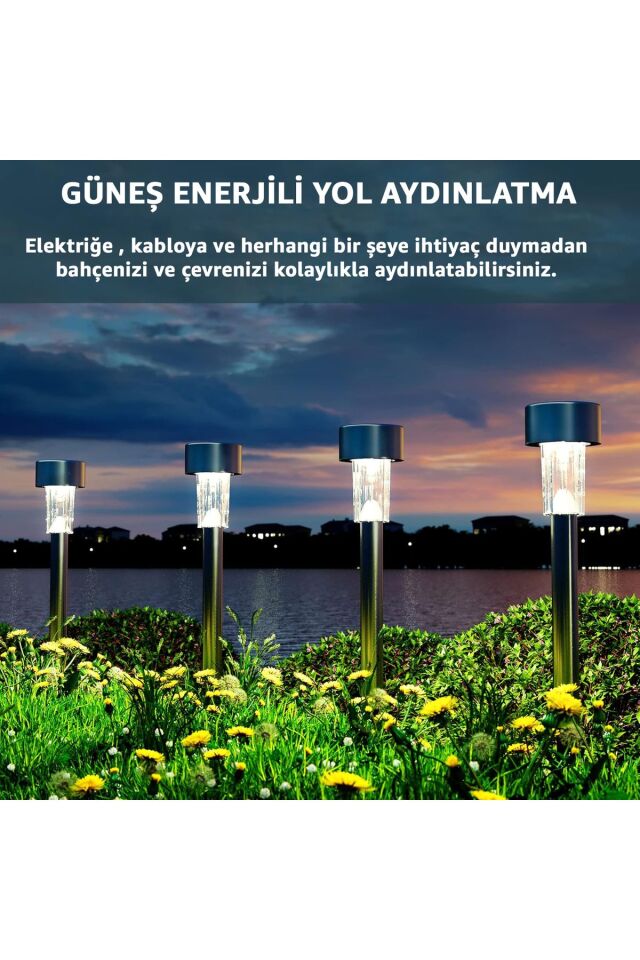 Mucit Home Solar Bahçe Lambası 10’lu Set Direk Aydınlatma – Güneş Enerjili LED Işık, Dış Mekan Aydınlatması,