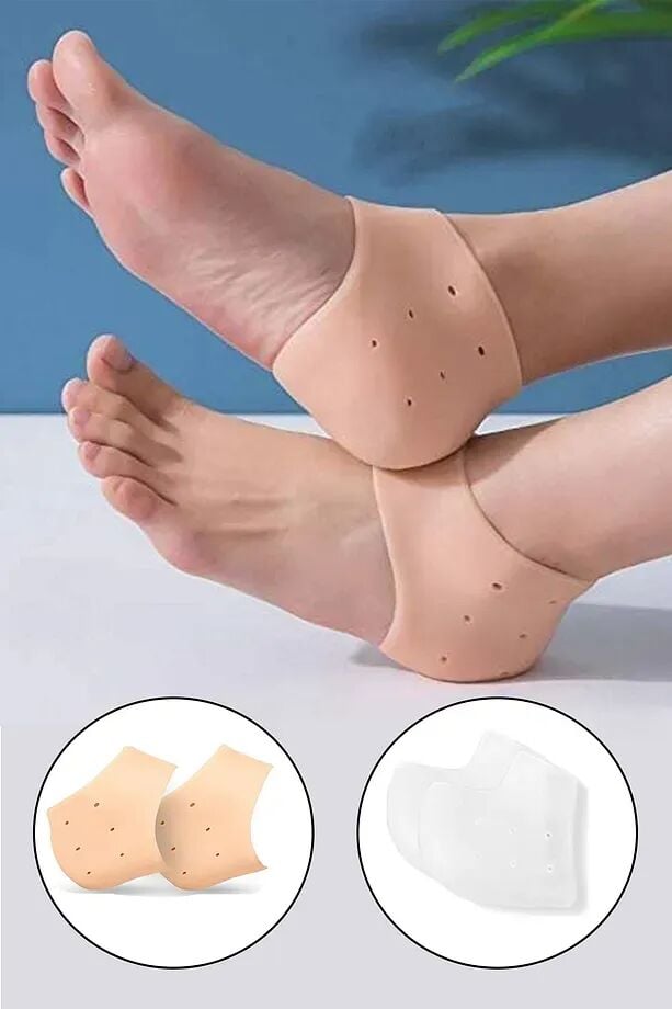 Mucit Home Topuk Gömleği Diken Çorabı Koruyucu Gömlek Tabanlık Silikon Esnek Çorap Gömleği Koruyucu