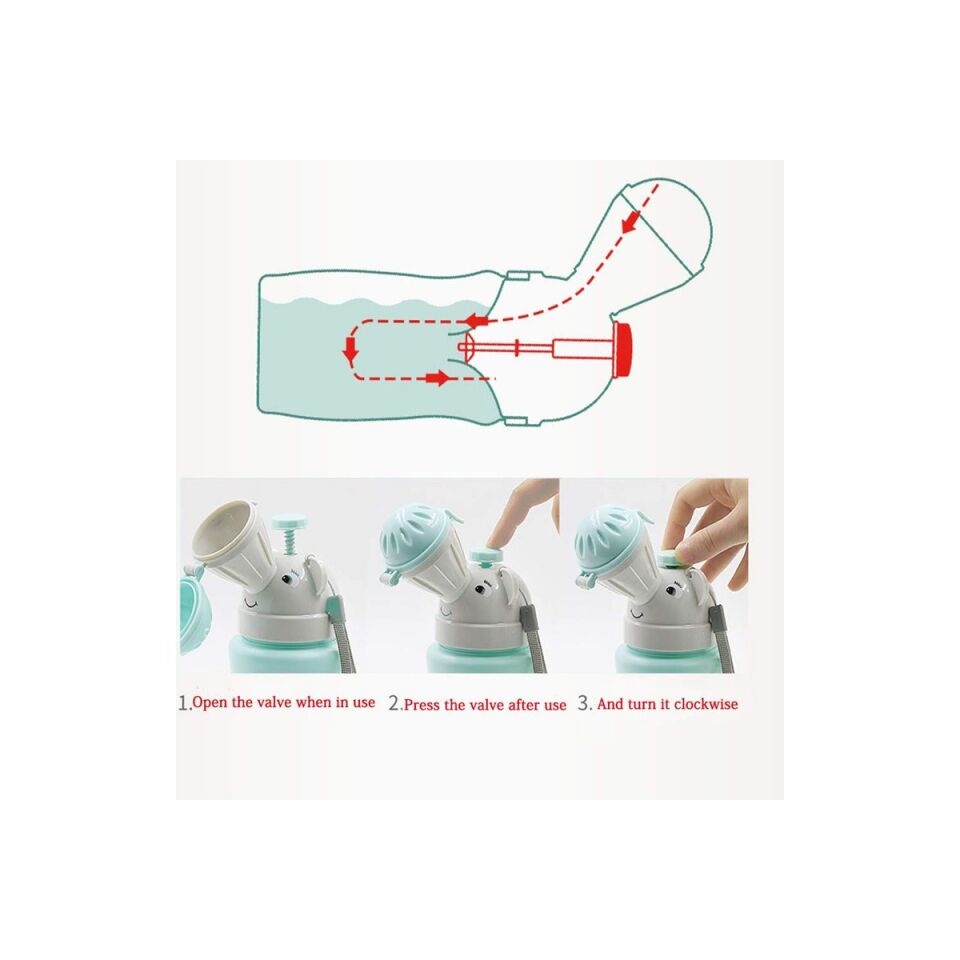 Mucit Home Taşınabilir Seyahat Fil Lazımlık Bardak Erkek Lazımlık