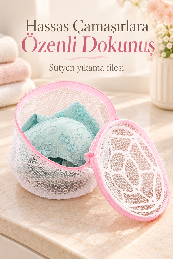 Sütyen Yıkama Filesi Iç Çamaşırı Hassas Ve Narin Çamaşırlar Için Makine Yıkama Filesi