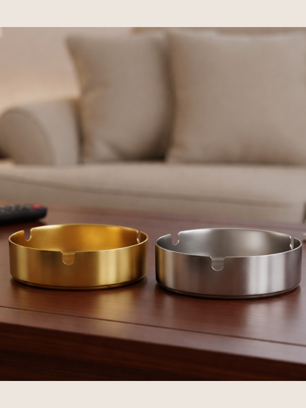 Mucit Home 1 Adet Gold Küllük & 1 Adet Gümüş Renk Küllük