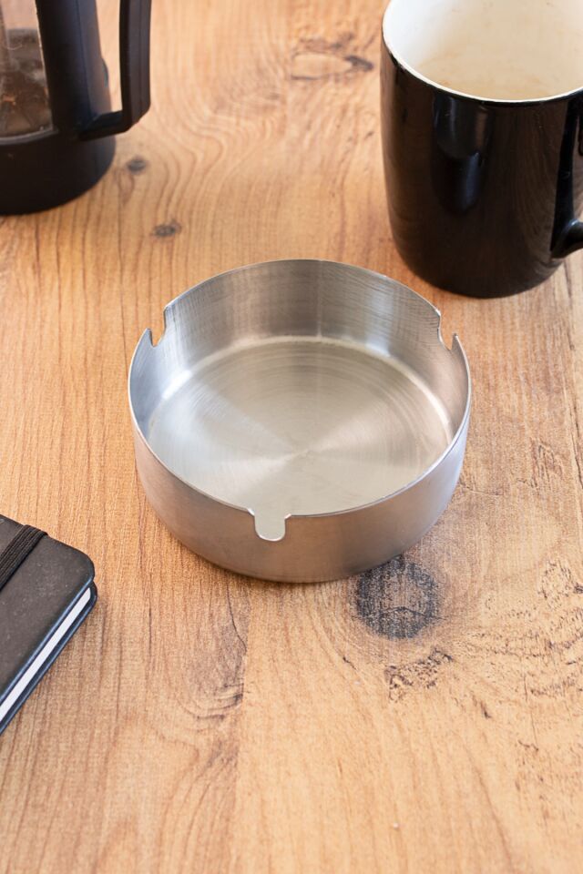 Mucit Home Küllük Metal Küllük Paslanmaz Çelik 10 Lu Kül Tablası Küllük Seti