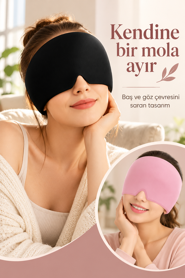 Mucit Home Mıgren Ve Baş Ağrısı Giderici Başlığı Sıcak Ve Soğuk Kompres Şapkası