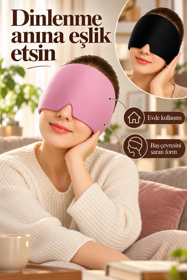 Mucit Home Mıgren Ve Baş Ağrısı Giderici Başlığı Sıcak Ve Soğuk Kompres Şapkası