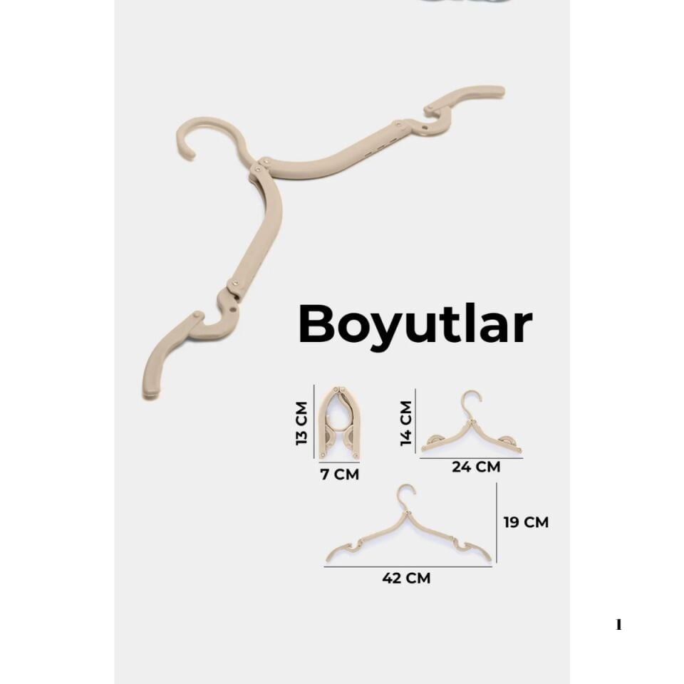 Mucit Home 10 Adet Seyahat Askısı Elbise Askısı