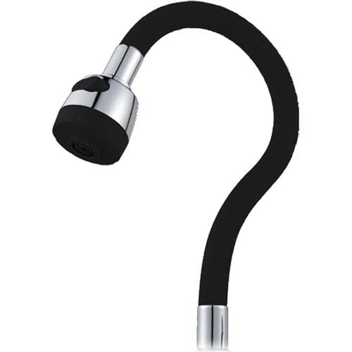 Mucit Home Siyah Renkli Oynar Başlıklı Tasarruflu Silikon Musluk Başlığı Kubar