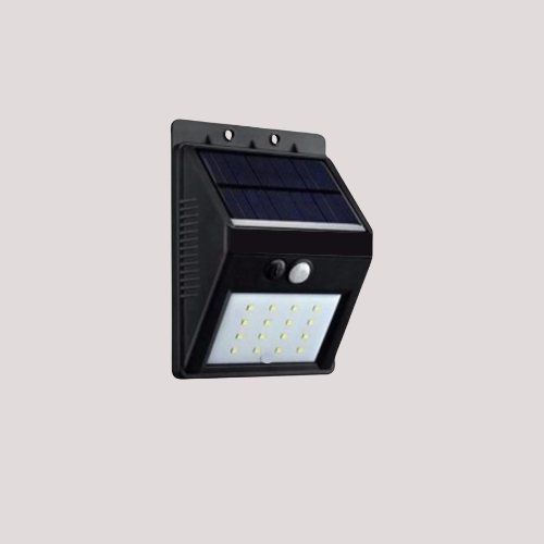 Mucit Home  Maxilife Güneş Enerjili Hareket Sensörlü 20 Ledli Duvar Lambası