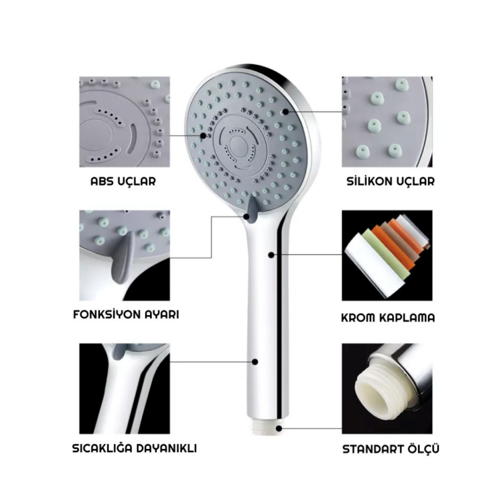 Mucit Home  El Duş Başlığı 5 Fonksiyonlu