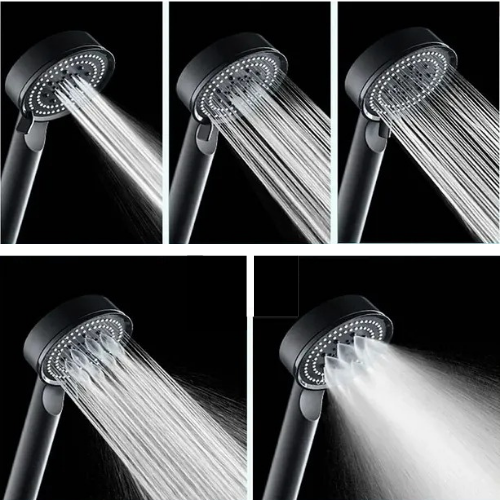 Mucit Home   5 Fonksiyonlu Duş Başlığı Duş Hortumu Duş Seti