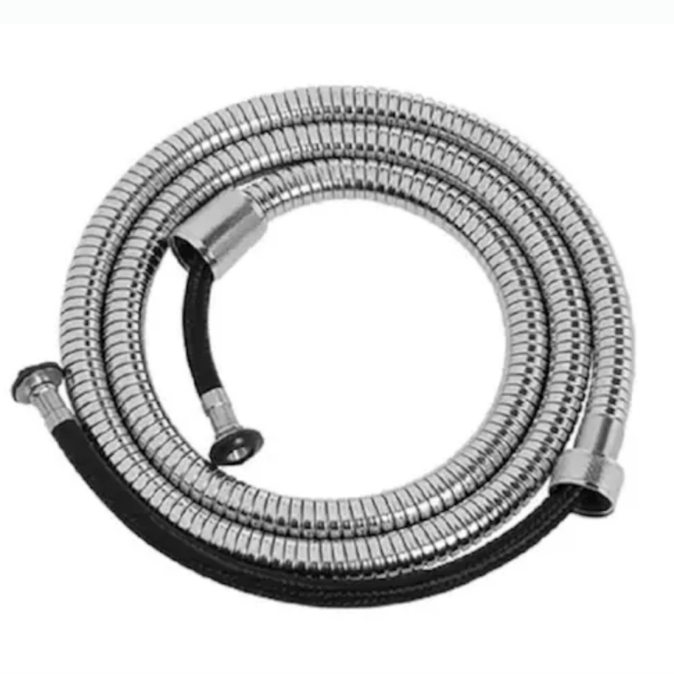 Mucit Home   Spiral Duş Hortumu Örgülü,Çelik Örgülü Duş Hortumu Somunlu -360° Döner-Kıvrılmaz  kaliteli 150cm