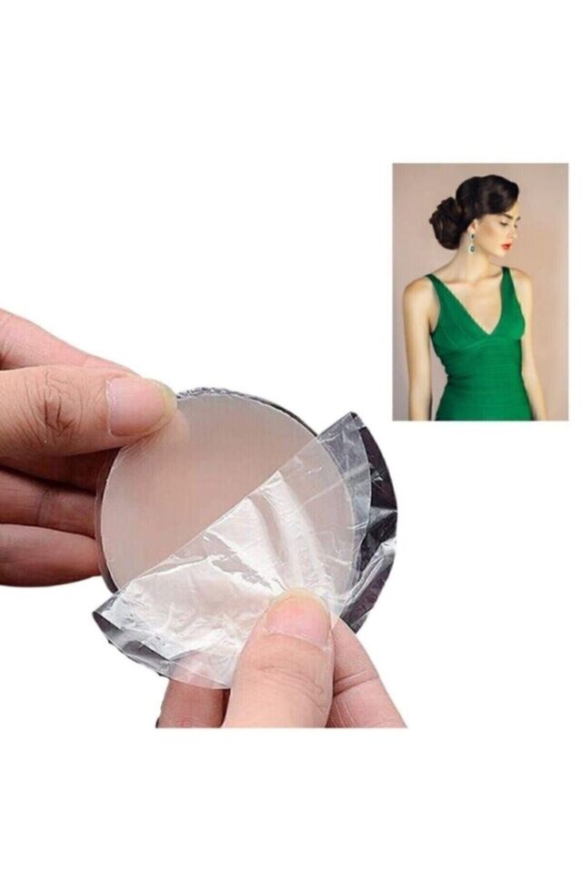 Mucit Home 1 Çift Göğüs Ucu Kapatıcı Silikon Gizleyici Bant Aparat Sütyen Göğüs Ucu Gizleme Bandı