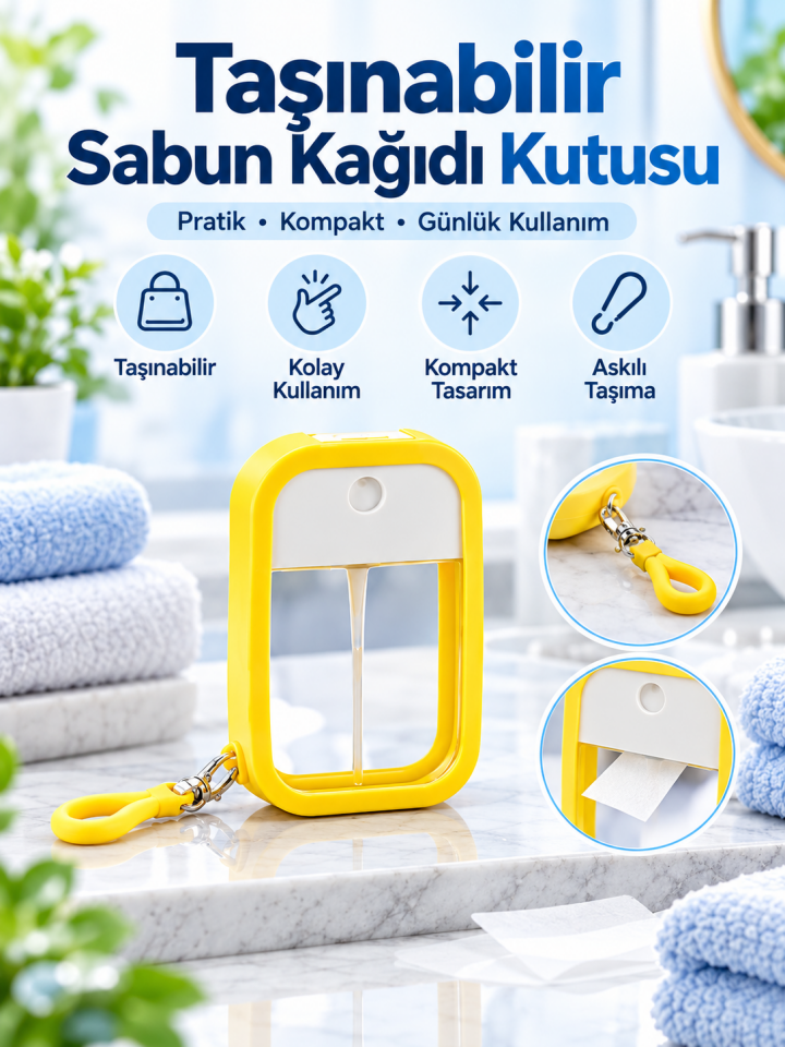 Mucit Home Silikon Kılıflı Anahtarlıklı Sprey Şişesi
