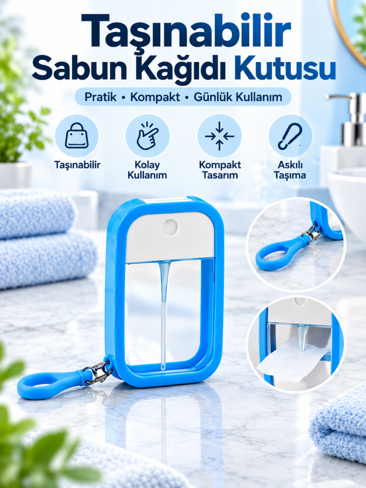 Mucit Home Silikon Kılıflı Anahtarlıklı Sprey Şişesi
