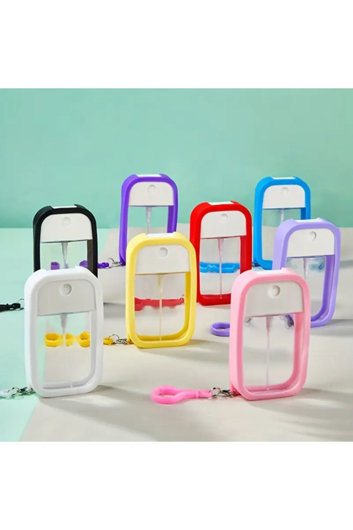 Mucit Home Silikon Kılıflı Anahtarlıklı Sprey Şişesi