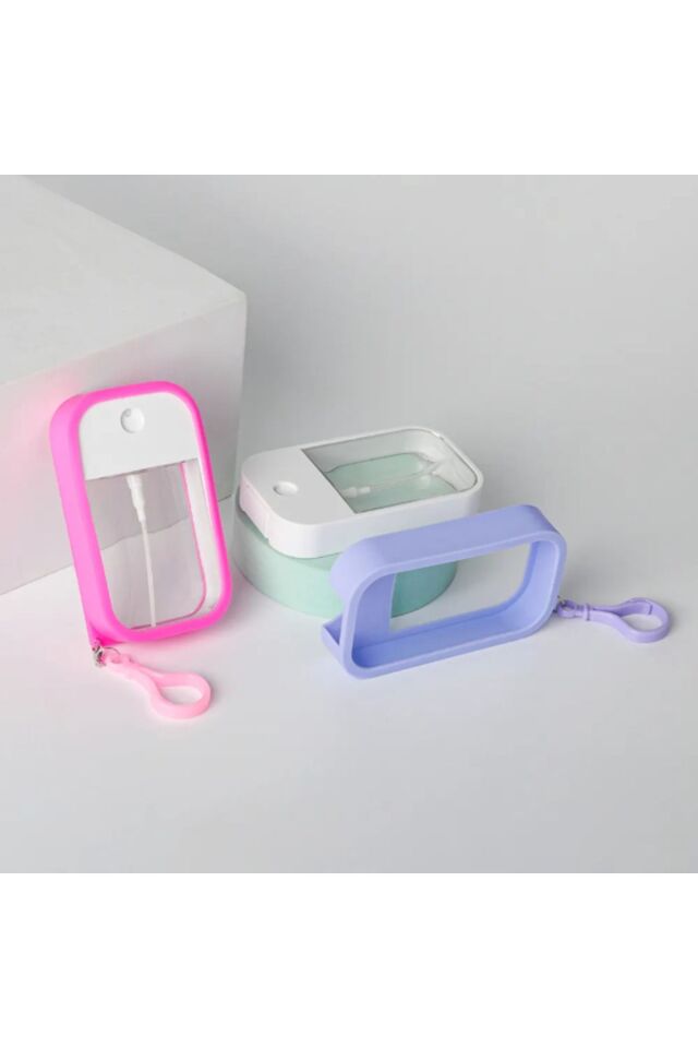 Mucit Home Silikon Kılıflı Anahtarlıklı Sprey Şişesi