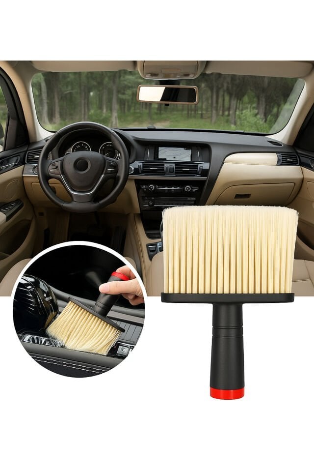Mucit home Araç İçi Temizlik Fırçası – Yumuşak Kıllı, Çizmez, Detaylı Temizlik, Klima ve Konsol Uyumlu