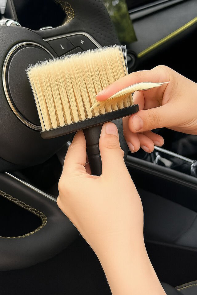 Mucit home Araç İçi Temizlik Fırçası – Yumuşak Kıllı, Çizmez, Detaylı Temizlik, Klima ve Konsol Uyumlu