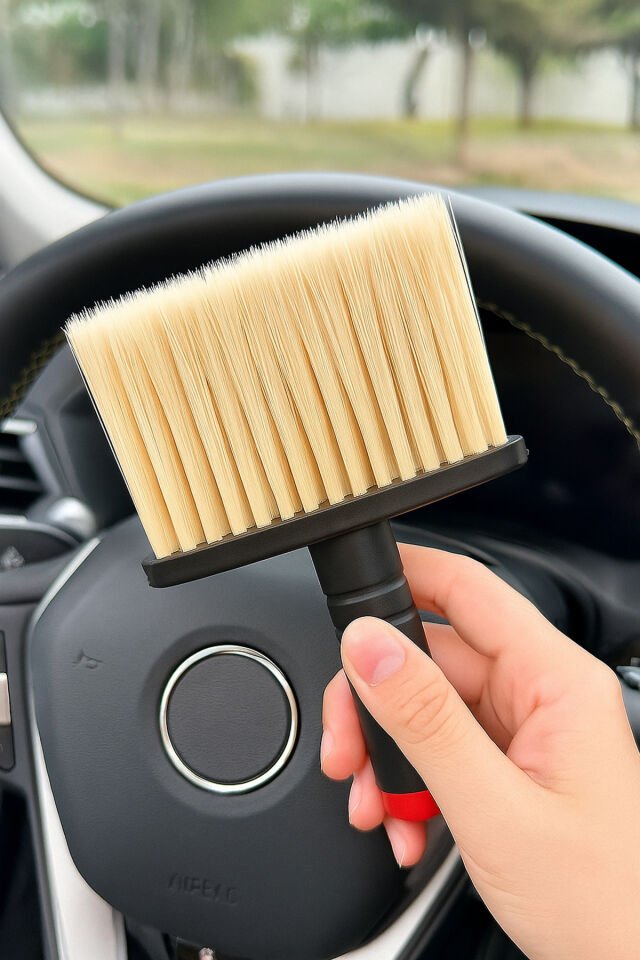 Mucit home Araç İçi Temizlik Fırçası – Yumuşak Kıllı, Çizmez, Detaylı Temizlik, Klima ve Konsol Uyumlu