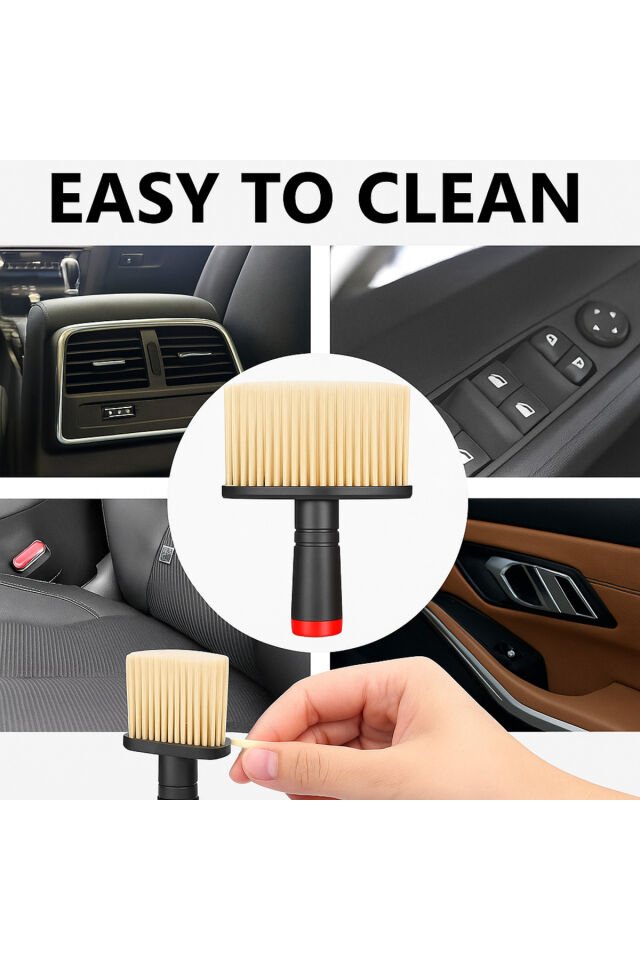 Mucit home Araç İçi Temizlik Fırçası – Yumuşak Kıllı, Çizmez, Detaylı Temizlik, Klima ve Konsol Uyumlu