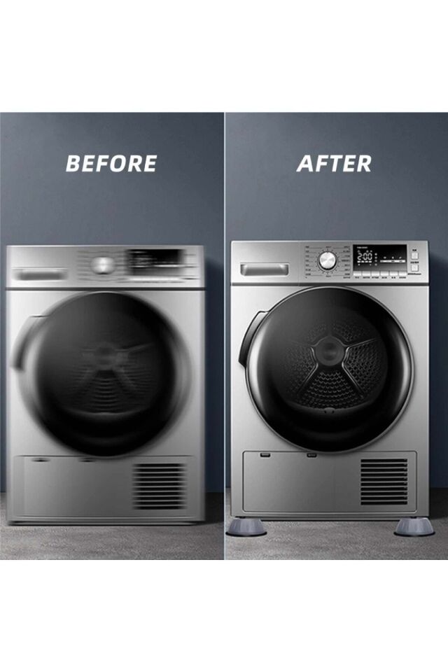 Mucit home 4'lü Çamaşır Makinesi Stoperi Gürültü - Titreşim - Beyaz Eşya - Mobilya Kayma Önleyici Ayak