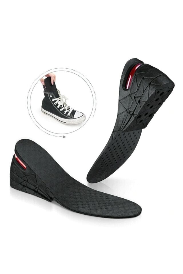 Mucit Home 7 Cm Tam Boy Uzatıcı Tabanlık Hava Yastıklı Boyuzatan Ayakkabı Tabanlığı Gizli Topuk Yükseltici