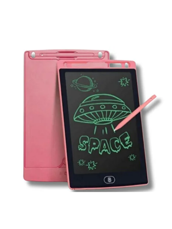 Mucit Home Kız Çocuk Pembe Tablet + Erkek Çocuk Mavi Tablet 2 ADET Digital Çocuk Yazı Çizim Tableti Lcd 8.5 Inc