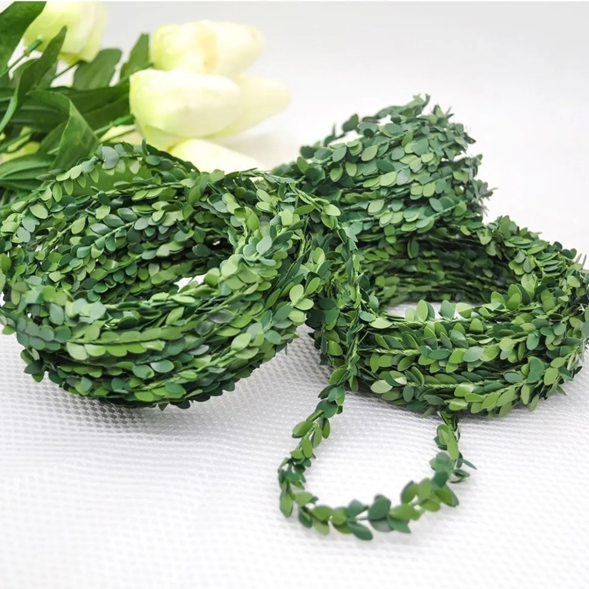 Mucit Home YAPAY TAÇ TEL SARMAŞIK, ÇİÇEK SÜS TEL SARMAŞIK , DOGALGAZ BORUSU  7,5 METRE