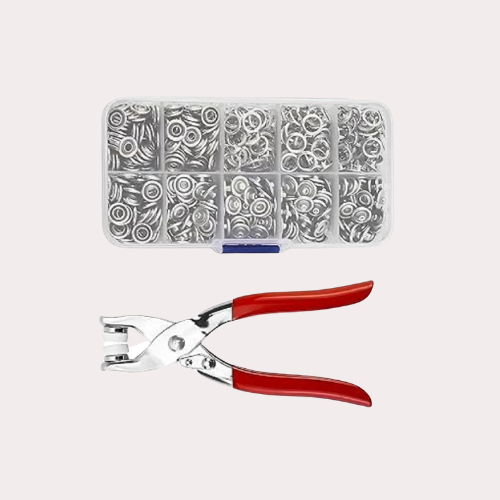 Mucit Home  Çıt Çıt ve El Pensesi Çıt Çıt Çakım Takma Seti Makine Metal 9.5 MM