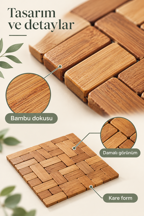 Mucit Home 1 Adet Bambu Damalı Nihale Sağlıklı Bambu