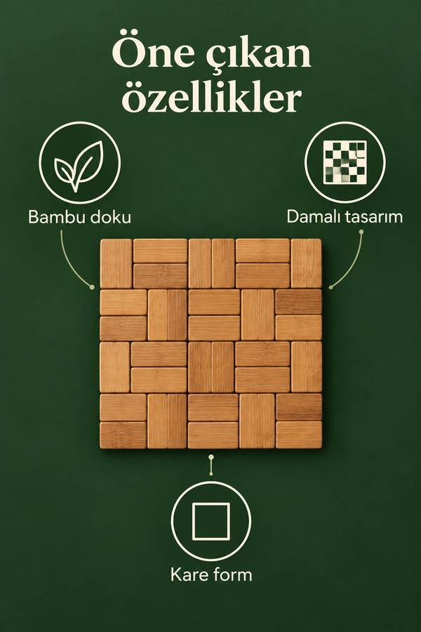 Mucit Home 1 Adet Bambu Damalı Nihale Sağlıklı Bambu