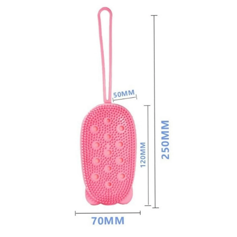 Mucit Home Silikon Hazneli Duş Lifi – Masajlı ve Yumuşak Kese