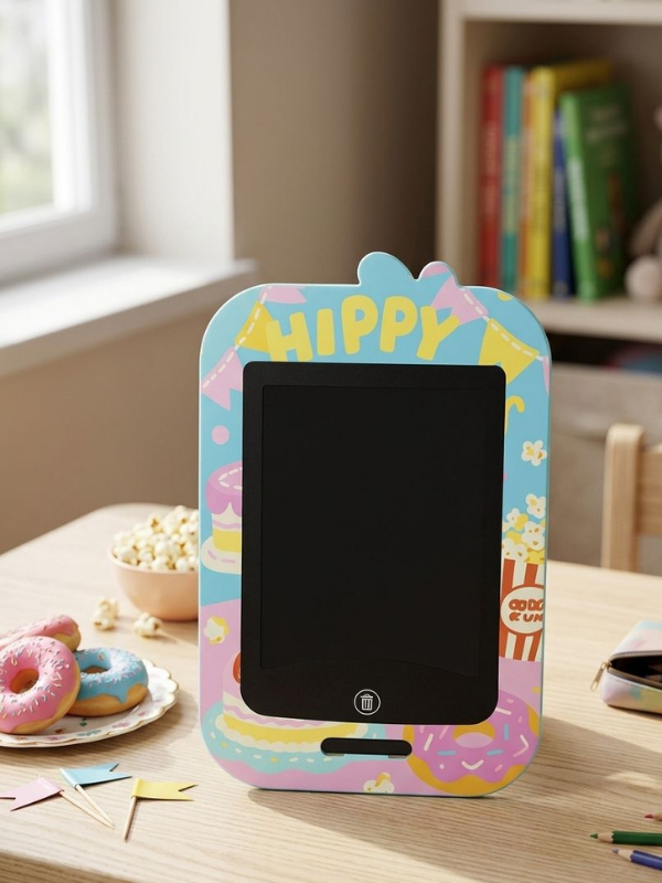 Mucit Home Sevimli Çocuk Tableti Kalemli -Karne Okul Hediyesi Yaz Sil Yazı Tahtası