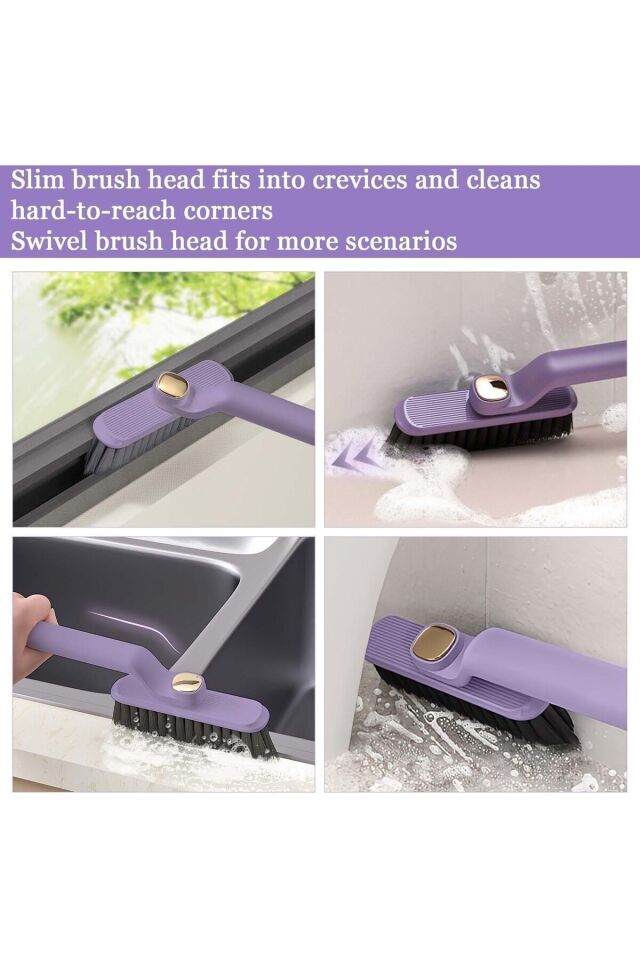 Mucit Home 360 Derece Döner Başlıklı Dar Alan Ölü Köşeler Ve Çatlak Temizlik Fırçası Cımbızlı Detay Temizlik