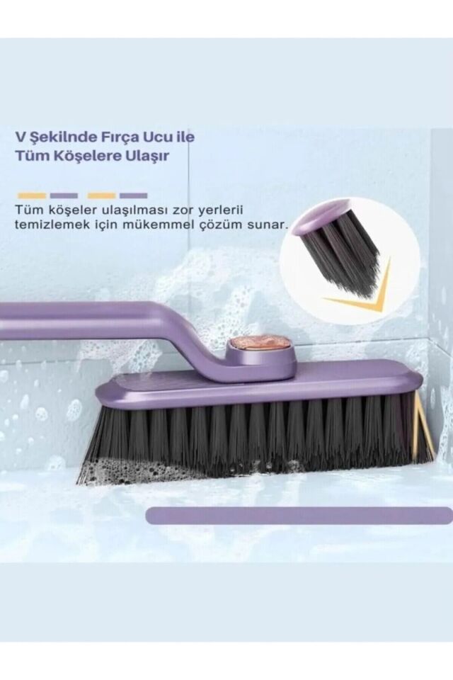 Mucit Home 360 Derece Döner Başlıklı Dar Alan Ölü Köşeler Ve Çatlak Temizlik Fırçası Cımbızlı Detay Temizlik